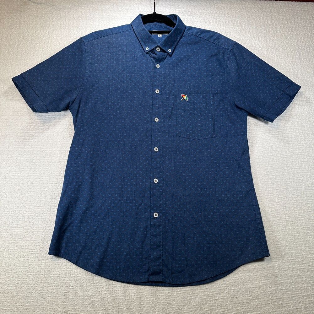 Arnold Palmer Modern Fit short-sleeve shirt Blue Large